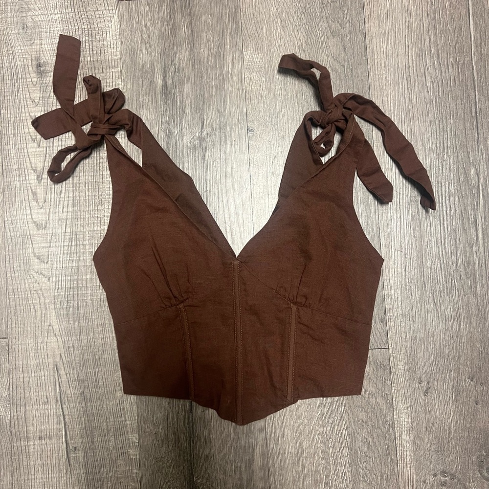 Brown Corset Top